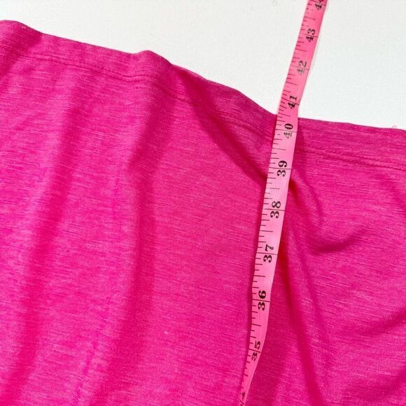 Old Navy Dress Women 2X Hot Pink Sleeveless round Neck Midi NWT flowy tiered - Picture 6 of 9